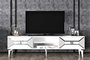 Hanah Home Soporte para TV Blanco y Plata